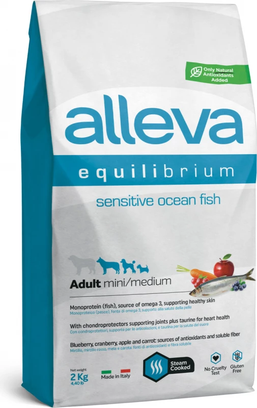 ALLEVA Equilibrium Adult Mini/Medium Sensitive Met Vis 1 ALLEVA Equilibrium Adult Mini/Medium Sensitive Met Vis