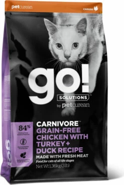PETCUREAN GO! Carnivore Grain Free - Met Kip, Kalkoen & Eend