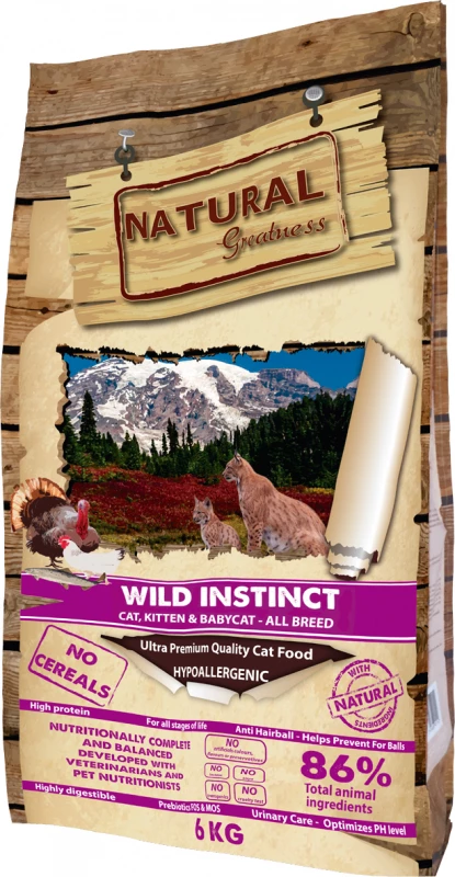 NATURAL GREATNESS Wild Instinct Cat & Kitten All Breed 3 NATURAL GREATNESS Wild Instinct Cat & Kitten All Breed - Afbeelding 3