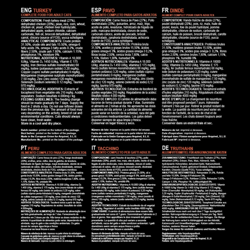 ARQUIVET Cat Adult - Met Kalkoen 3 ARQUIVET Cat Adult - Met Kalkoen - Afbeelding 3