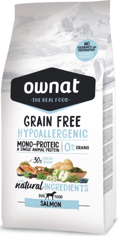 OWNAT Grain Free Hypoallergenic Met Zalm 1 OWNAT Grain Free Hypoallergenic Met Zalm