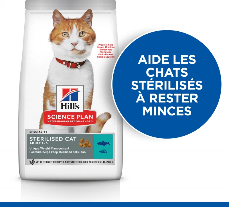 HILL'S Science Plan Feline Young Adult Sterilised Cat Met Tonijn 7 HILL'S Science Plan Feline Young Adult Sterilised Cat Met Tonijn - Afbeelding 7