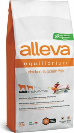 ALLEVA Equilibrium All Day Maintenance Adult Medium/Maxi, Chicken & Ocean Fish