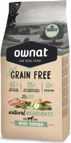 OWNAT Just Grain Free Adult Met Kip
