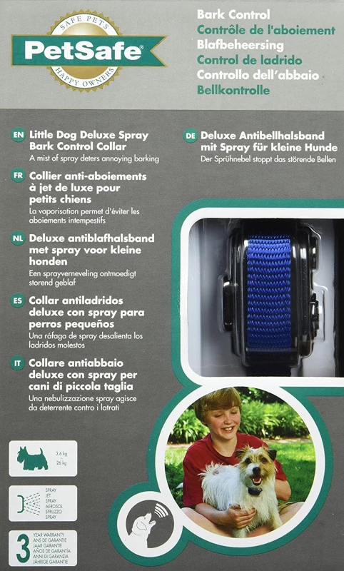 Deluxe Antiblafhalsban Met Spray Voor Kleine Honden PetSafe 2 Deluxe Antiblafhalsban Met Spray Voor Kleine Honden PetSafe - Afbeelding 2