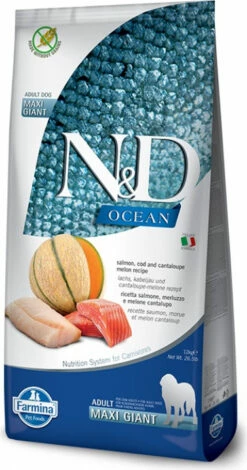 FARMINA N&D Ocean Maxi Giant, Zalm, Kabeljauw & Meloen