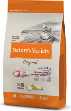 NATURE'S VARIETY Original Cat Adult Sterilised, Met Kalkoen