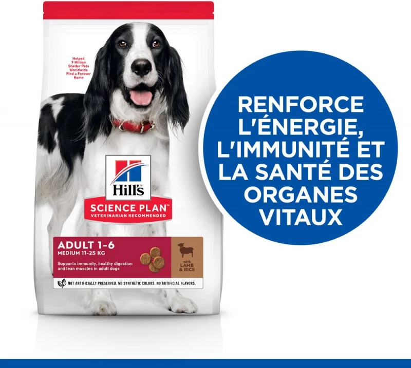 HILL'S Science Plan Plan Canine Adult Medium 2 HILL'S Science Plan Plan Canine Adult Medium - Afbeelding 2