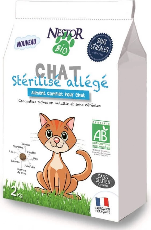 NESTOR BIO Graanvrij, Voor Gesteriliseerde Katten 2 NESTOR BIO Graanvrij, Voor Gesteriliseerde Katten - Afbeelding 2