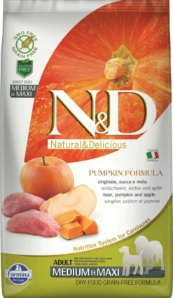 FARMINA N&D Grain Free Adult Medium Maxi, Pompoen & Appels