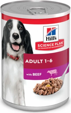Nieuwe uitgaven 1 Natvoer HILL'S Science Plan Adult Delicious Met Rundvlees, Voor Volwassen Honden