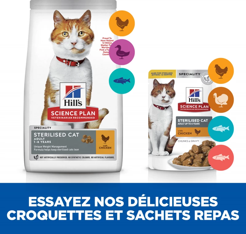 HILL'S Science Plan Feline Young Adult Sterilised Cat Met Tonijn 6 HILL'S Science Plan Feline Young Adult Sterilised Cat Met Tonijn - Afbeelding 6