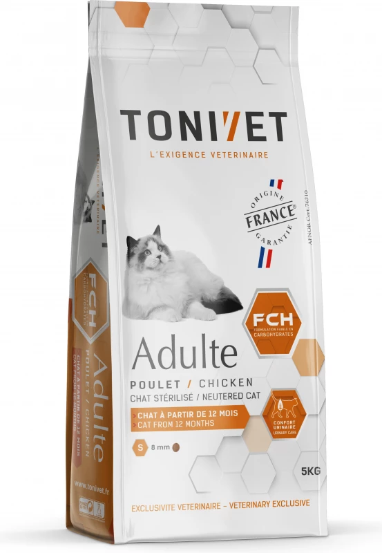 TONIVET Cat Adult Sterilized, Met Kip 1 TONIVET Cat Adult Sterilized, Met Kip