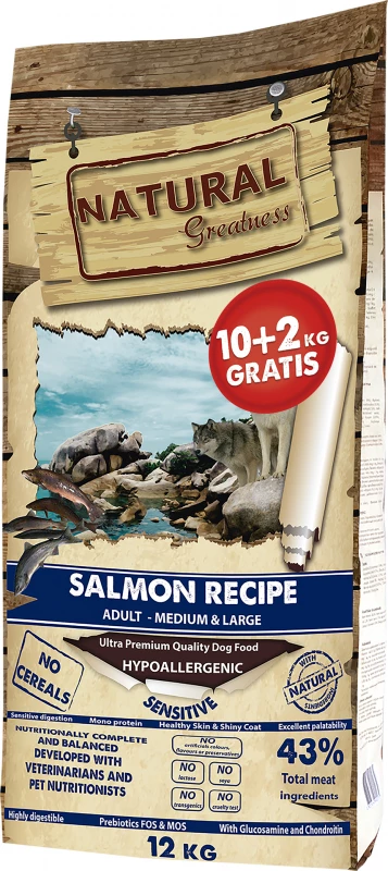 NATURAL GREATNESS Sensitive Salmon Dog Adult 2 NATURAL GREATNESS Sensitive Salmon Dog Adult - Afbeelding 2