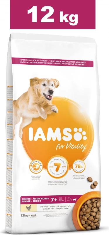 Iams Vitality Dog Senior, Met Kip 1 Iams Vitality Dog Senior, Met Kip