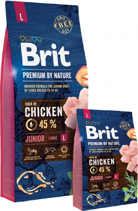 BRIT Premium By Nature Junior L Voor Grote Puppy's 1 BRIT Premium By Nature Junior L Voor Grote Puppy's
