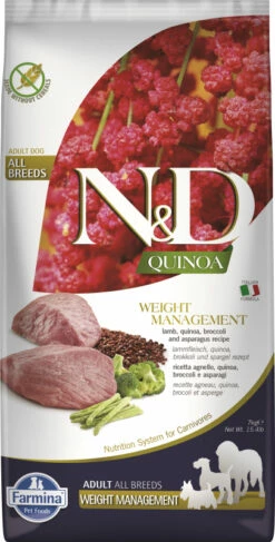 FARMINA N&D Weight Management - Quinoa, Lam & Broccoli