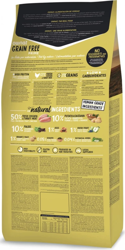 OWNAT PRIME Grain Free Junior - Kip & Kalkoen 2 OWNAT PRIME Grain Free Junior - Kip & Kalkoen - Afbeelding 2
