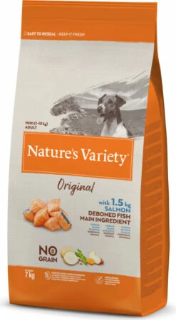 NATURE'S VARIETY Original Dog Mini Adult, Met Zalm