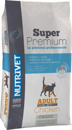 NUTRIVET Super Premium Cat Adult, Met Kip