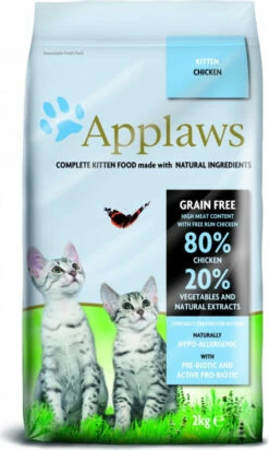 APPLAWS Kitten Grain Free, Met Kip