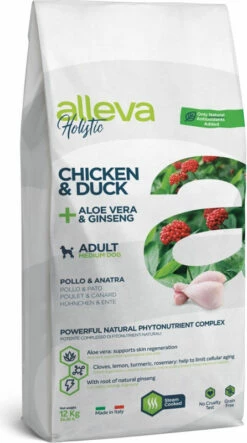 ALLEVA Holistic Adult Medium, Met Kip & Eend