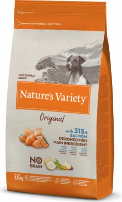 NATURE'S VARIETY Original Dog Mini Adult, Met Zalm 7 NATURE'S VARIETY Original Dog Mini Adult, Met Zalm -EUKANUBA Winkel lm 714d14220ee66aeec73c49038385428ec4c1619083454