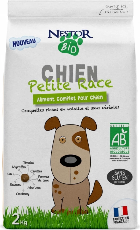 NESTOR BIO, Graanvrij, Voor Kleine Honden 1 NESTOR BIO, Graanvrij, Voor Kleine Honden