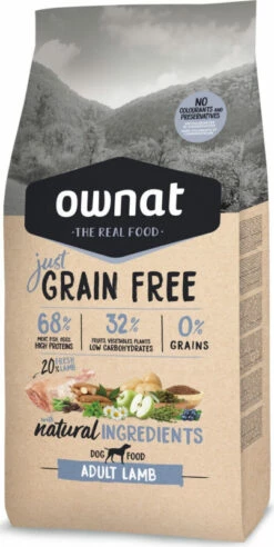 OWNAT Just Grain Free Adult, Met Lam