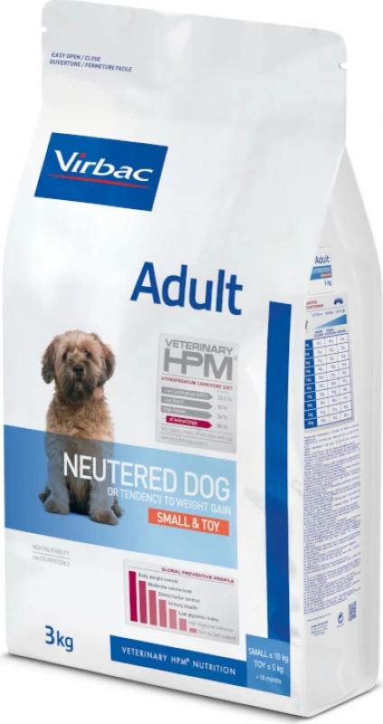 VIRBAC Veterinary HPM Neutered Small & Toy Voor Kleine, Gesteriliseerde Honden 1 VIRBAC Veterinary HPM Neutered Small & Toy Voor Kleine, Gesteriliseerde Honden