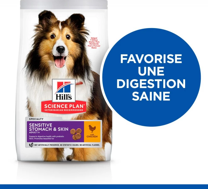 Hill's Science Plan Canine Sensitive Stomach & Skin Voor Honden 3 Hill's Science Plan Canine Sensitive Stomach & Skin Voor Honden - Afbeelding 3