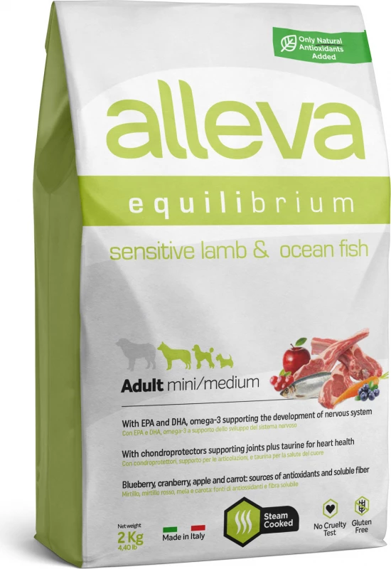 ALLEVA Equilibrium Sensitive Lamb & Ocean Fish Adult Mini/Medium 1 ALLEVA Equilibrium Sensitive Lamb & Ocean Fish Adult Mini/Medium