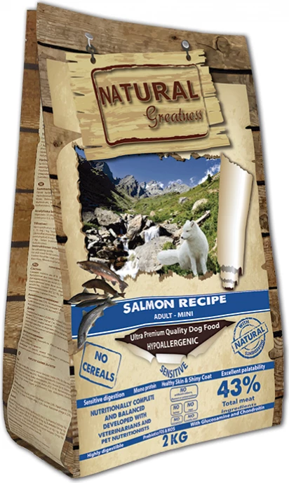 NATURAL GREATNESS Sensitive Salmon Dog Adult 4 NATURAL GREATNESS Sensitive Salmon Dog Adult - Afbeelding 4