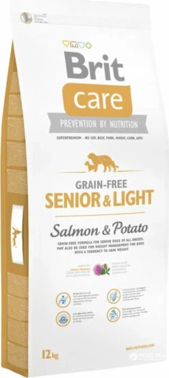 BRIT CARE Grain-Free Senior & Light Salmon & Potato