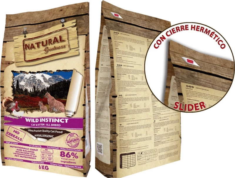 NATURAL GREATNESS Wild Instinct Cat & Kitten All Breed 2 NATURAL GREATNESS Wild Instinct Cat & Kitten All Breed - Afbeelding 2