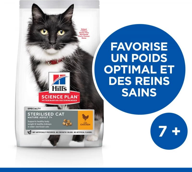 HILL'S Science Plan 'Feline Mature Adult 7+ Sterilised 2 HILL'S Science Plan 'Feline Mature Adult 7+ Sterilised - Afbeelding 2