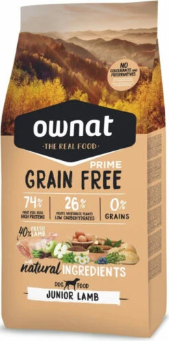 OWNAT PRIME Grain Free Junior Met Lam